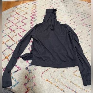 All in Motion heather gray, hoodie sweatshirt, small, worn 2x